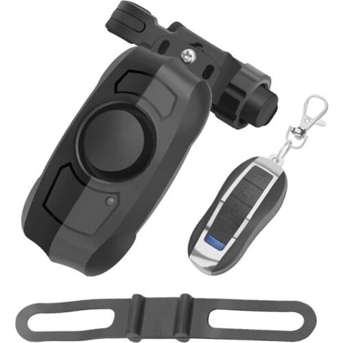 110dB USB Charging Bicycle Burglar Alarm Anti-Theft Vibration Wireless Motorcycle Bike Security Lock Cycling Bell Horn BC0013