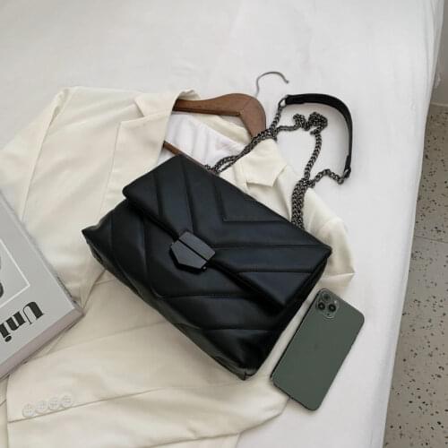 Shoulder Bag Woman Handbag Tote Bags Purse Crossbody Bags for Women 2021 New Trend PU Leather Fashion Chain Luxury Bag All-match