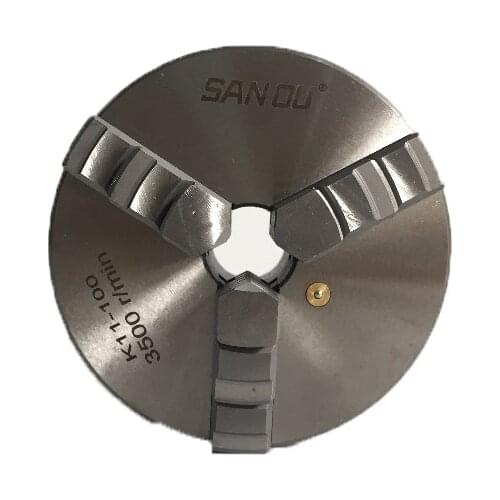 SAN OU Brand K11-100 Lathe Chuck 100mm Three Jaw Self-Centering Chuck Rolling Chuck 4 "Mini Torno
