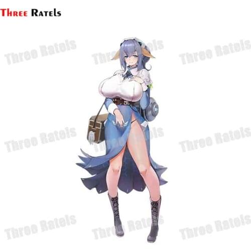 Three Ratels F706 Maria Of Penance Last Origin Anime Game Cartoon Girl Sticker For Skateboard Laptop Auto Decoration Decal