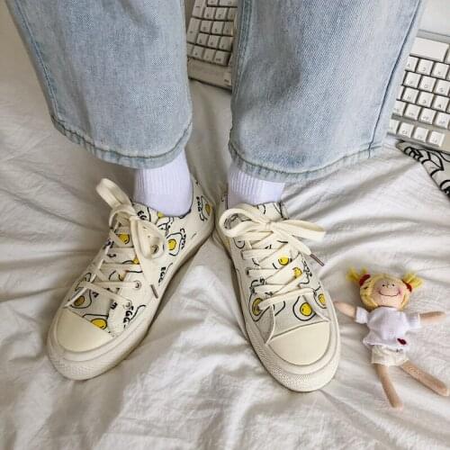 Women Sneakers Shoes Summer Canvas Women Casual Shoes Flats Platform Breathable Ultralight Fashion Eggs Women Shoes W31-53