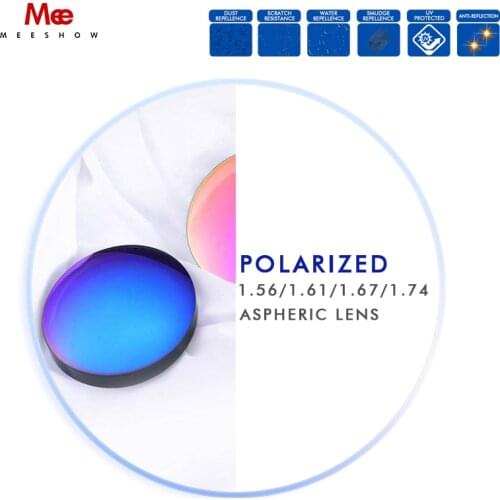 1.49 ASP polarized Lens Sunglasses Colorful prescription Lens Mirror Lens For Myopia driving Lens 75mm