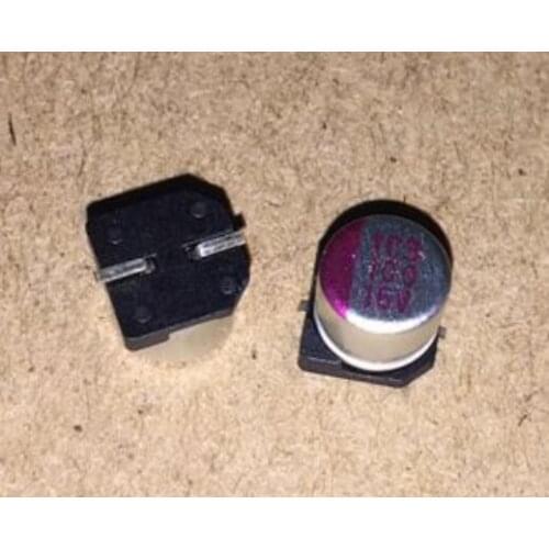 10pcs 16V100UF 6.3X5.8 solid capacitor short foot capacitors 16V 100UF SMD