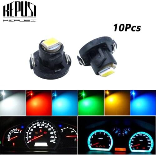 10x T4.2 Neo Wedge LED Indicator Bulbs AC Climate Heater Controls Lamp LED for Toyota Corolla Camry Honda Accord white blue red
