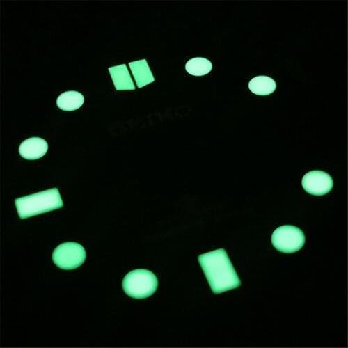 28.5MM Super C3 Green Luminous Watch Dial Replacement Part for NH35A Watch