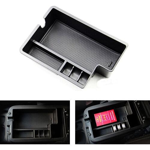 BBQ@FAKU Car Organizer Center Console Armres holder Container Tray Storage Box Accessories Fit For 2007-2012 Outlander ASX