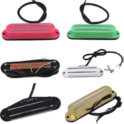 Black 4 Wire Magnetic Dual Rail Humbucker Pickup Electric Guitar Pickup