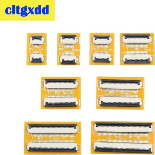 Cltgxdd FPC FFC Flexible Flat Cable Extension connection Board 0.5 mm PCB Pitch 6 10 12 24 30 40 50 60 PIN Connector FPC Adapter