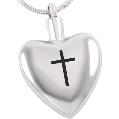 IJD8381 'Faith in heart' Cremation Jewelry in Pendant Necklaces,Wholesale Ash Holder Stainless Steel Charm for Women&Men&Pet