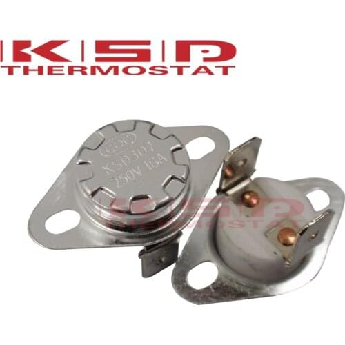 KSD301/KSD302 40-135C 16A250V Ceramics 45C/65C/70C/95C/150C NC Normally Closed NO. Normally Open Temperature Switch Thermostat