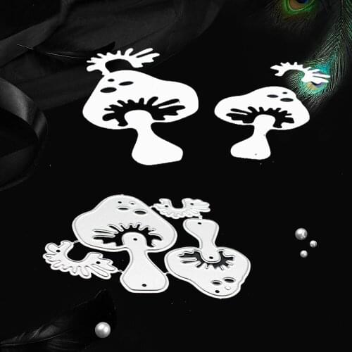 Mushroom embossing metal cutting dies Stamp scrapbooking album stencil templates knife mold paper card marking craft dies cut