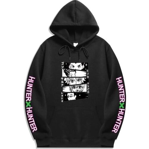 Cute Mens Hoodies Hunter X Hunter Men Women Pullovers Hoodies Sweatshirts Killua Zoldyck Hisoka Streetwear Graphic Cool Tops