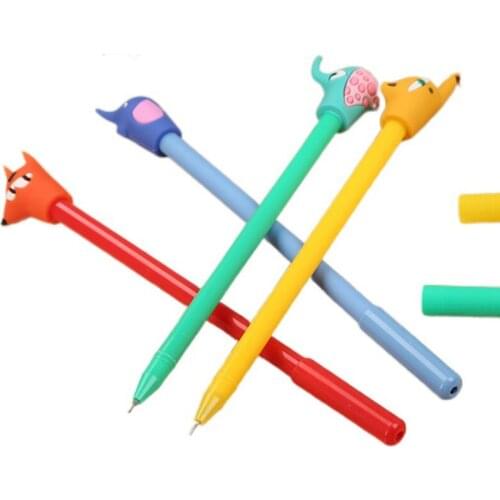 Pack of 20 Pcs Elephant Gel Pens Set Gift for School and Office,0.5mm Black Ink