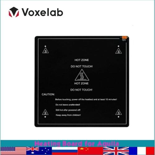 Voxelab Heating Board for Aquila Heat Plate Bed 3d Printer Parts Rapid Heating Building Plate Hotend Assembly