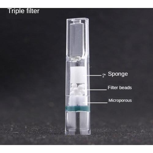 100-500pcs Disposable Cigarette Holder Mouthpiece Abandoned Cigarette Filter Tip Tobacco Tar Filtration Cleaning Holder Men Gift