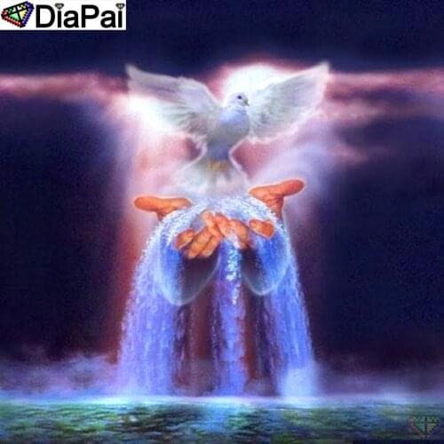 DiaPai 100% Full Square/Round Drill 5D DIY Diamond Painting "Pigeon Falls" Diamond Embroidery Cross Stitch 3D Decor A18815