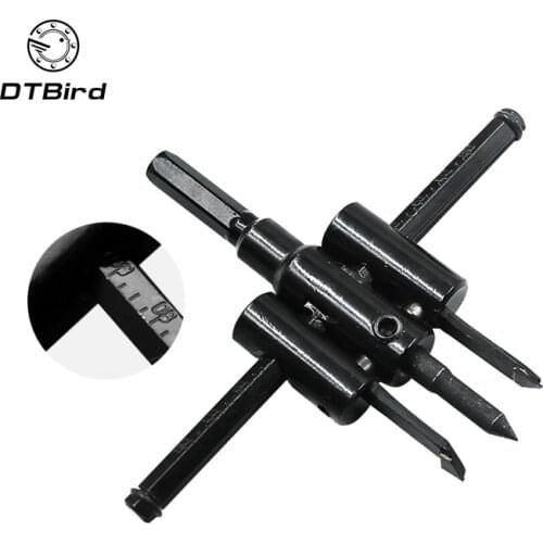 Alloy 120mm/200mm Drills Adjust Wood Circle Hole Saw Cutter Tool Kit Set Cordless Drill Bit For Woodworking DT6