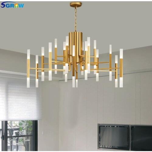 SGROW Art Deco Metal ABS Pendant Lights Industrial LED Lighting Fixtures for Bedroom Living Room Dinning Room Hanging Lamp Light