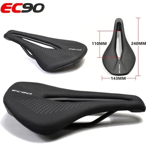 EC90 Bicycle width Seat Saddle MTB Road Bike Saddles Mountain Bike Racing Saddle PU Breathable Soft Comfortable Seat Cushion