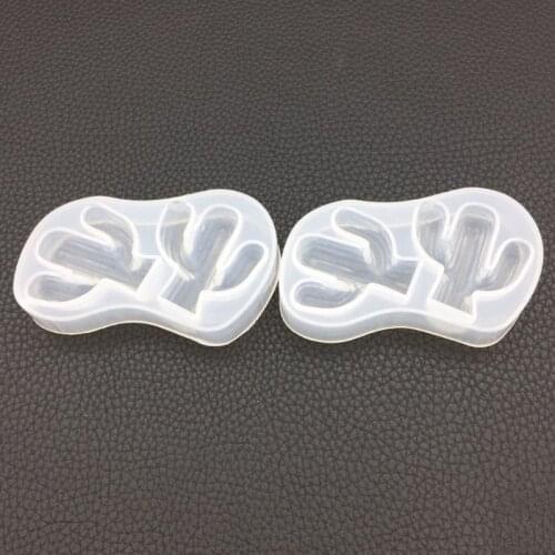 Silicone Mold DIY Jewelry Making Cactus Pendant Cake Decoration Fondant Epoxy Resin Molds Crystal Handmade Tools Creative 85LB