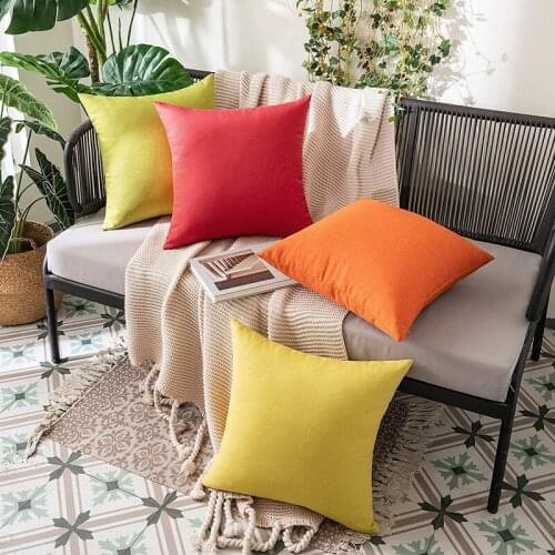 Outdoor Waterproof Throw Pillow Covers Decorative Garden Cushion Cases Pillowcases for Patio Couch Balcony and Sofa