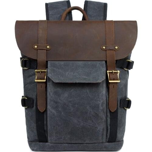 CAREELL C3033 Batik Waterproof Canvas Camera Bag Outdoor Portable DSLR Video Photo Backpack for Nikon/Canon/ Sony/Fujifilm