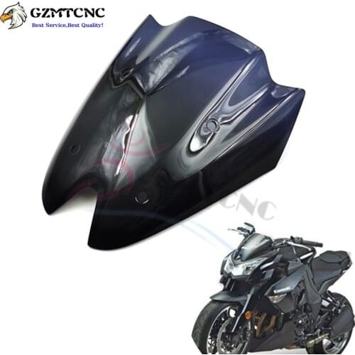 Z1000 10-13 Windshield Windscreen Odometer Clock Visor ABS Deflector Wind Shield for Kawasaki Z 1000 2010 2011 2012 2013