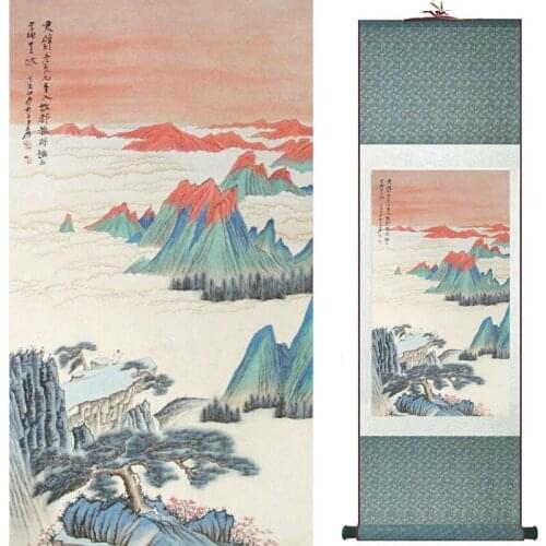 Landscape art painting Super quality traditional Chinese Art Painting Home Office Decoration Chinese painting20190905077