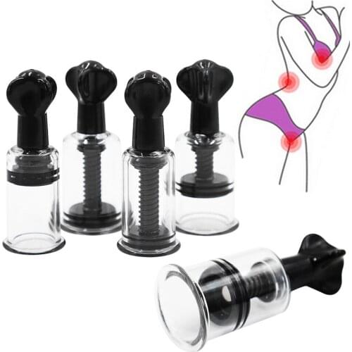 1/2PCS Female Nipple Sucker Breast Suction Cups Stimulator Vacuum Pump Nipples Massager Sex Toys For Women Masturbator Sex Shop