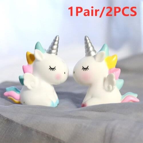 1PC/1Pair Rainbow Unicorn Cake Topper Birthday Wedding Cake Flags New Cake Birthday Party Baking Decoration Supplies