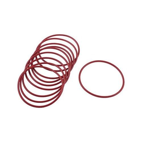 10 Pcs Soft Rubber O Rings Seal Washer Replacement Red 65mm x 2.5mm