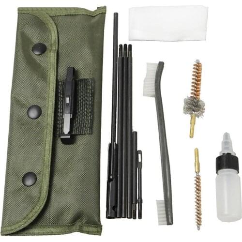 10Pcs a.22cal 5.56mm Gun Cleaning Kit Universal Butt Stock Cleaning Kits Nylon Brush Tools Kit 8x M4 Cleaner Tools