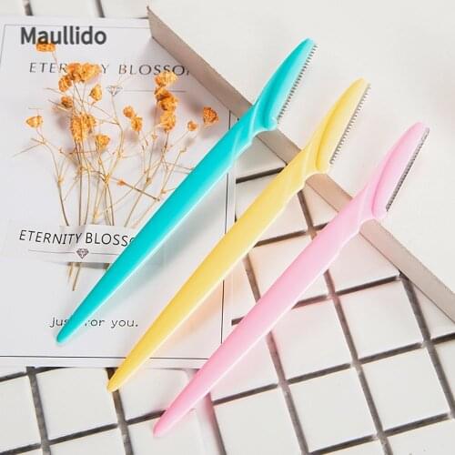 10 pcs Eyebrow Trimmer Eye Brow Shaper Face Razor Facial Hair Remover Women Portable Eyebrow Razor Shaver Beauty Makeup Tools