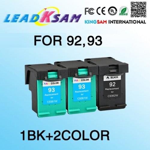 1BK+2COLOR Ink Cartridge compatible for hp92 93 replace for 92 93 Deskjet 5440 5442 5443 D4160 PSC 1507 1510 C3150 C3180