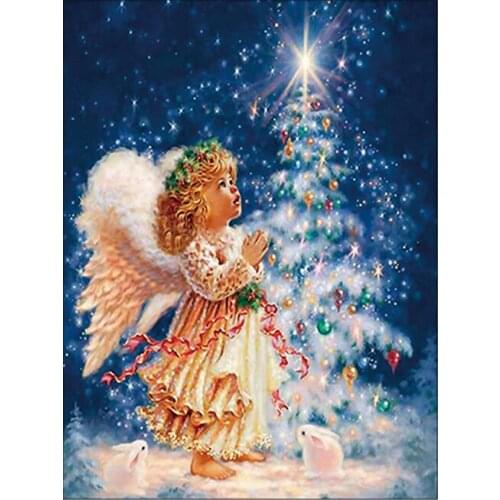 DIY 5D Diamond painting European style angel praying Christmas Diamond Embroidery Full Cross Stitch Rhinestone Mosaic Home Decor