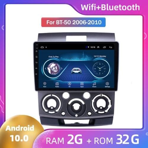 Android 10 GPS Navigation Touchscreen Quad-core Car Radio FM Wifi For Mazda BT50 2006 2007 2008 2009 2010 car integrated machine
