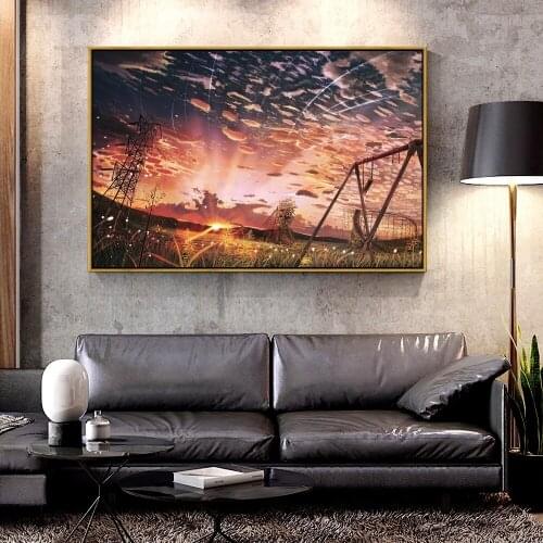 Artcozy Oil Canvas Painting anime landscape For Home Decoration Wall Art