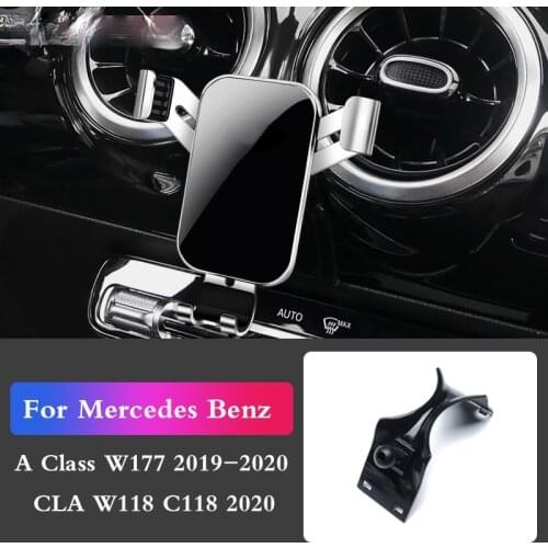 Car Mobile Phone Holder Stand GPS Navigation Bracket For Mercedes Benz W177 A Class A180/200/220 W118 CLA CLA200/260 Accessories