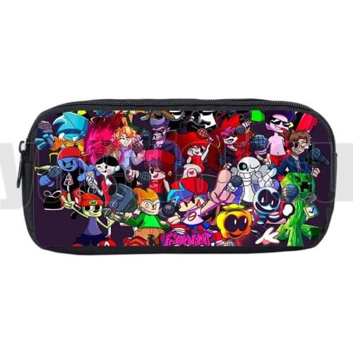 Hot Game 3D Friday Night Funkin Pencil Case Kids Gift Boys Girls School Supplies Stationery Storage Pouch Women Cosmetic Bag