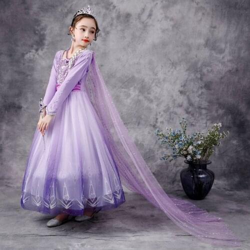 Fantasy Masquerade Role-playing Dress For Girl Sequined Princess Dress Halloween Cosplay Party Gown Christmas Party Dress