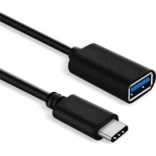 Type-c OTG Cable USB 3.1 Female To Type C Male Adapter for Samsung/Vivo/Oppo/ Huawei/Xiaomi/Sync Oneplus 7pro Data Cord-Black