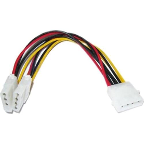 Hard Drive Optical Drive Interface Cable 20cm 4 Pin One In Two 2 Way PSU Power Splitter Extenison Cable 2 Pcs H052