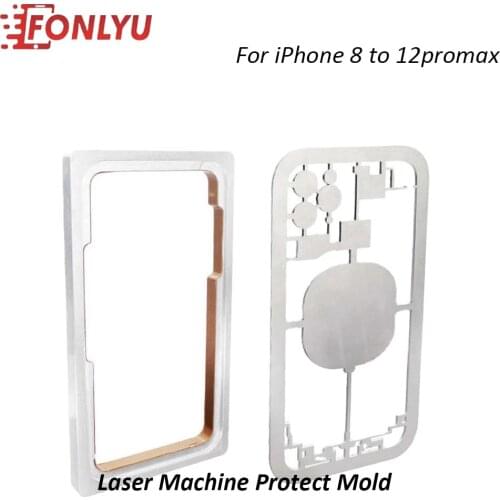 Laser Separate Machine Back Cover Protect Mold For iPhone 8 to 12promax No Hurt Housing Glass Camera Lens fit TBK M-Triangel etc