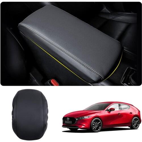 LFOTPP Car Armrest Box Cover For Mazda 3 4th 2019 2020 Car Central Control Armrest Storage Box Pad Auto Interior Accessories
