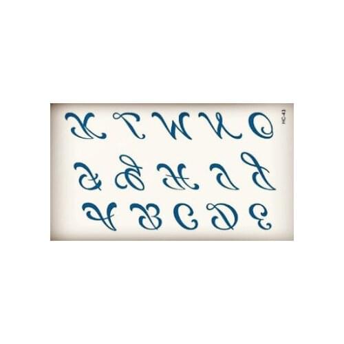 Cute English Words Body Art Beauty Makeup Waterproof Temporary Tattoo Stickers