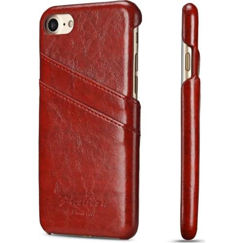 Fashion Business leather case for iPhone SE 2020 / 7 / 8 Pu leather holster card Holder back cover Phone shell