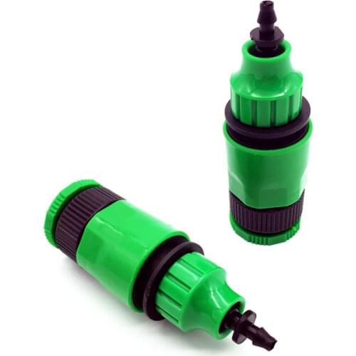 10 Pcs Garden Tools Drip Watering Quick Connector Set G3 / 4 "and G1 / 2" Connector And 4/7 Mm Or 8/11 Mm Hose Connector