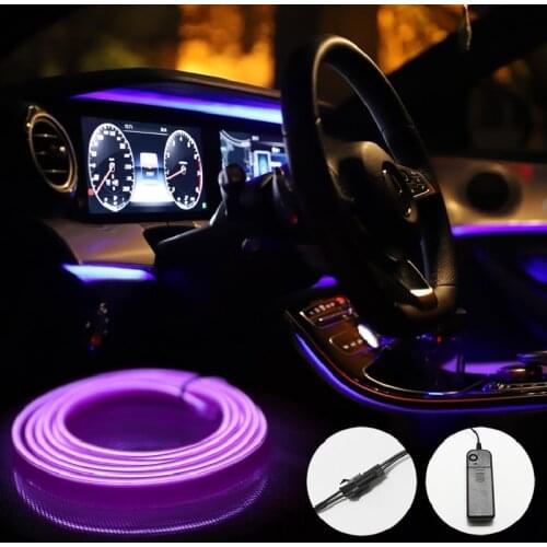 Neon Sign Neon Light El Wire Led Neon Under Car Flexible Soft Tube Lights LED Strip Sign 1M/2M/3M/5M Rope Light RGB Car Decor