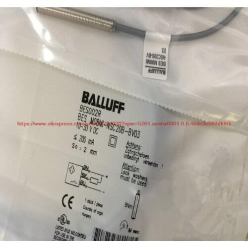 100% NEW BES M08MI-NSC20B-BV03 proximity switch inductive 3-wire NPN normally open sensor