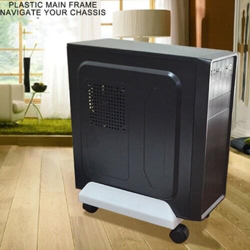 2021 New Mobile Adjustable Computer Tower Holder Computer CPU Stand Cart